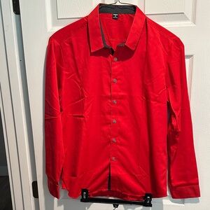 Men's Red Dress Shirt